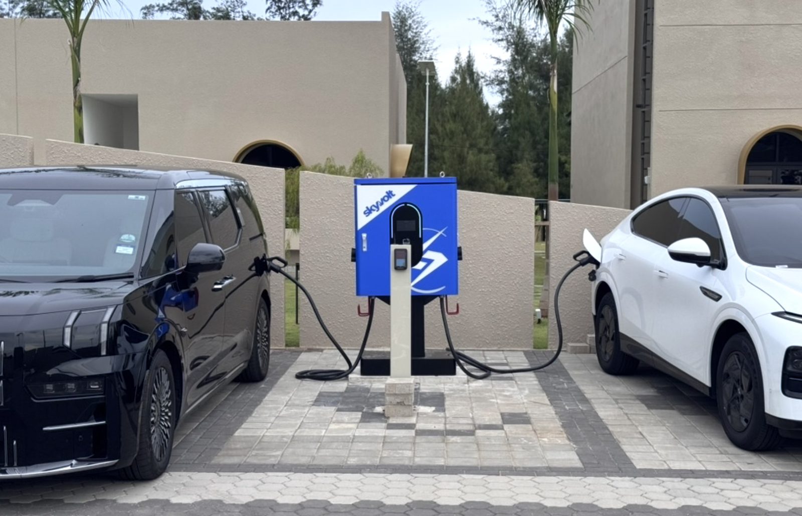 SkyVolt EV charger deployed at a premium property in Malaysia